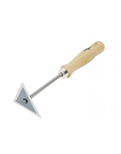 Rasqueta triangular  8 cm. M.Madera