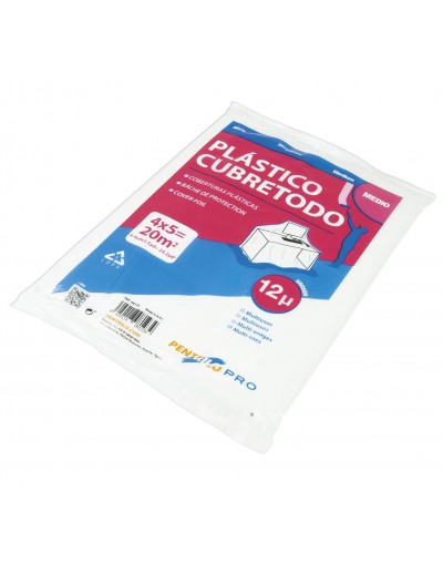 Cubretodo plástico 4 x 5 m. - MEDIO