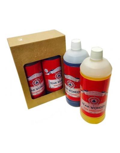 TEAK WONDER LIMPIADOR/ABRILLANTADOR TECA 1L KIT